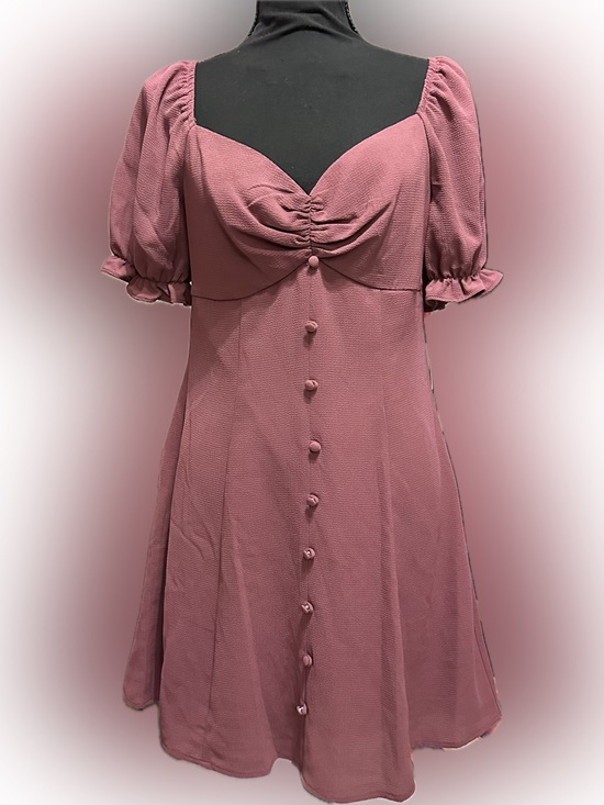 City Studio Dresses & Skirts - City Studio Dusty Rose Button-Front Midi Dress